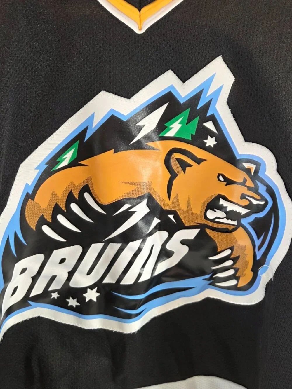Vintage Alpha Sportswear Hockey Jersey Bruins #11 Beer League Size XXL Black - Picture 3 of 9